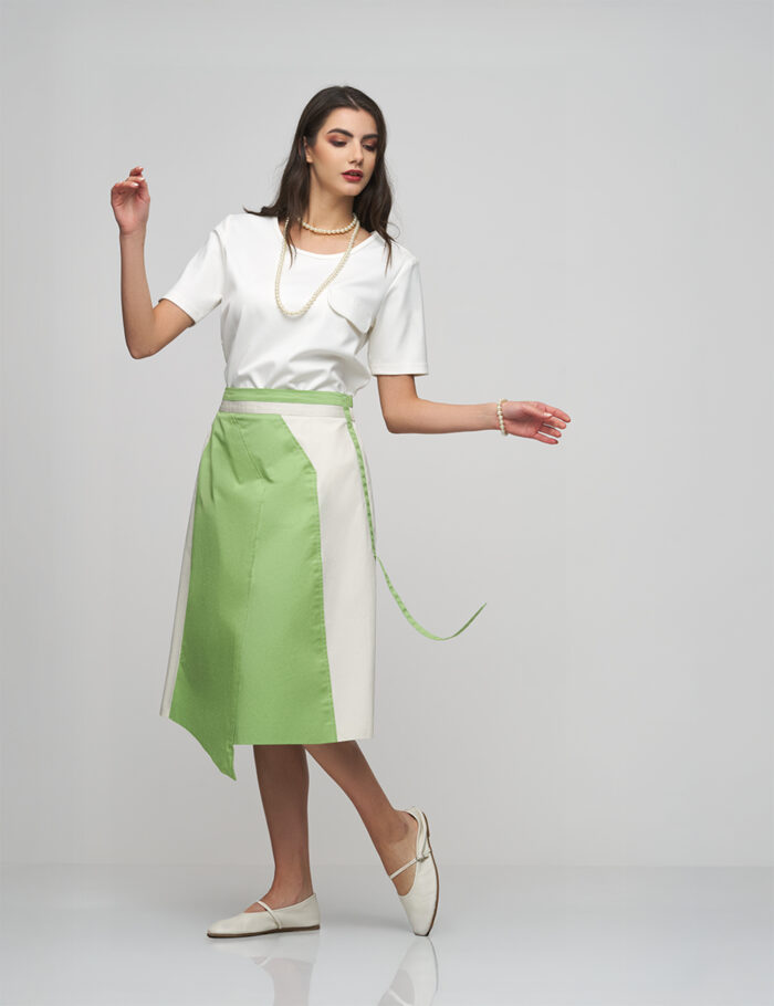 A playful twist on modern tailoring skirt - Image 2